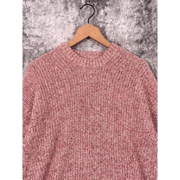 New Faherty Sweater Large Womens Sunwashed Cotton Fisherman Blush Pink - Picture 2 of 9